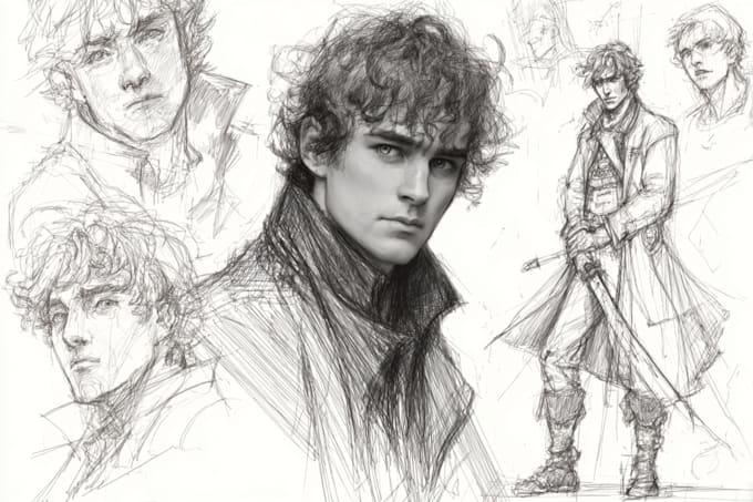 sketch any character in any way