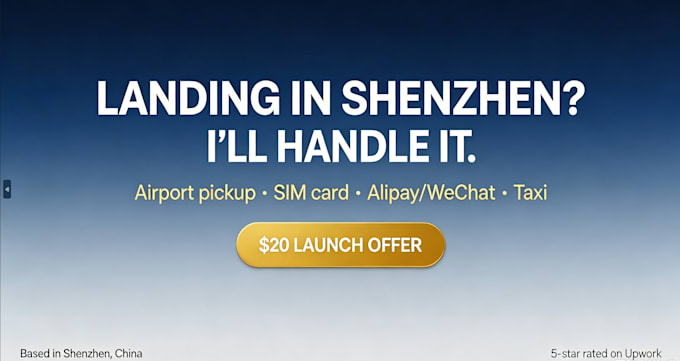 your personal assistant when landing at shenzhen airport