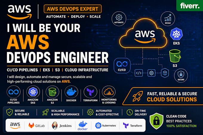 your AWS devops engineer for cicd, eks, s3, docker and cloud infrastructure
