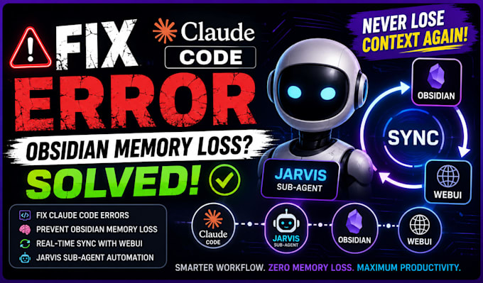 fix claude code error obsidian memory loss jarvis sub agent webui sync