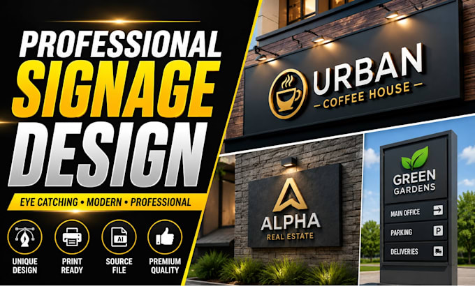 design professional business signage