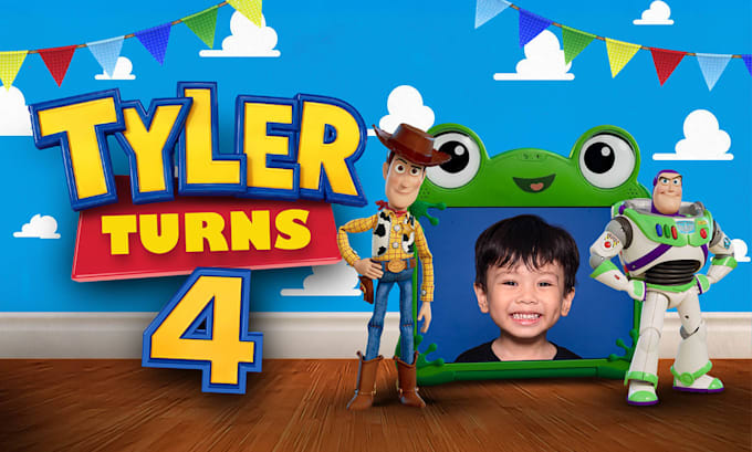 create a personalized toy story birthday video