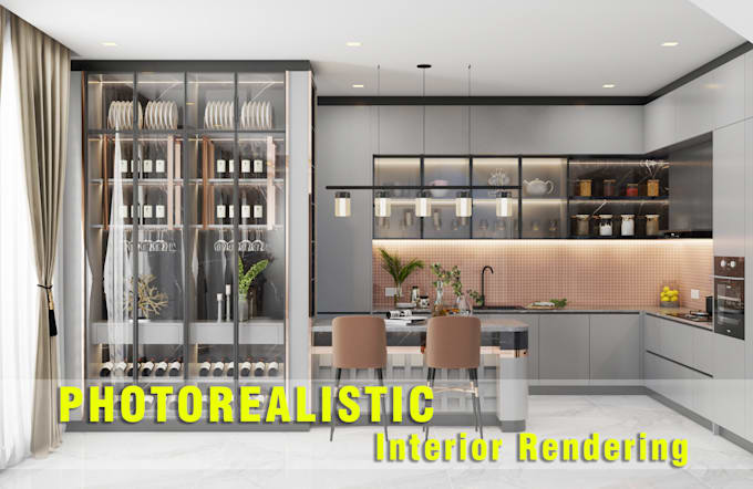 create photorealistic 3d interior rendering