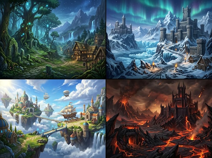 do the landscape illustration or concept art for you
