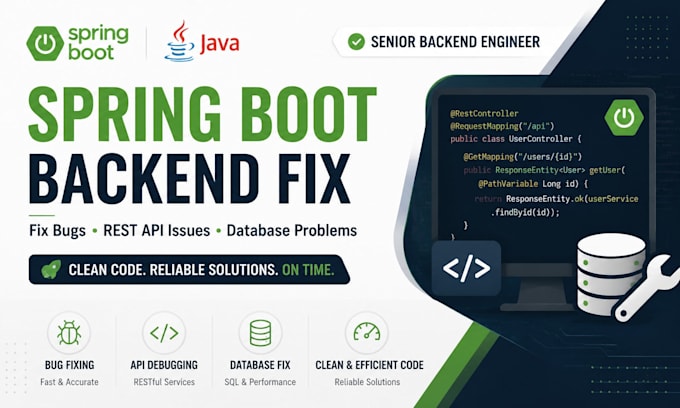 fix spring boot backend bugs and java API issues