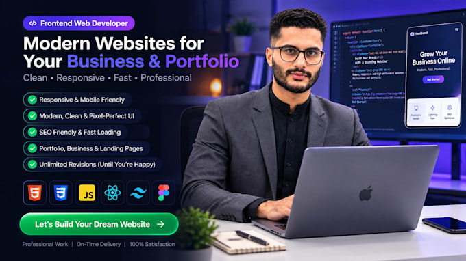 design personal portfolio or business portfolio website