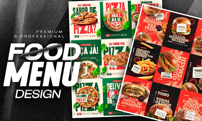 create premium restaurant menu design for print and digital