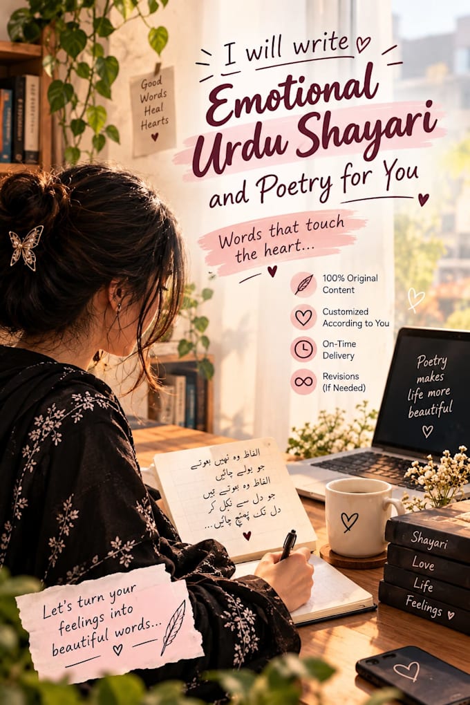 write emotional urdu shayari and poetry for you