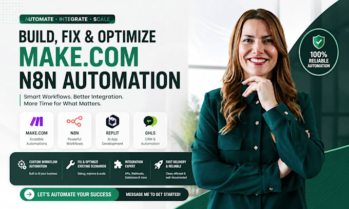 build make com automation fix make com n8n automation workflow replit ghl