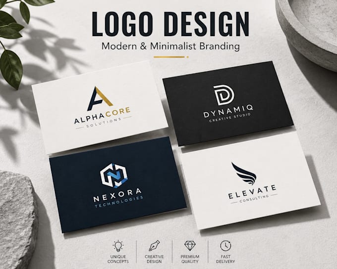 design a professional minimalist logo for your brand