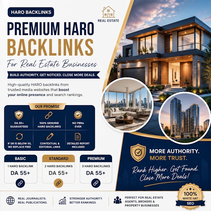 acquire quality haro backlinks for real estate websites