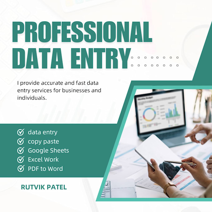 do professional data entry, copy paste, PDF to word and excel work
