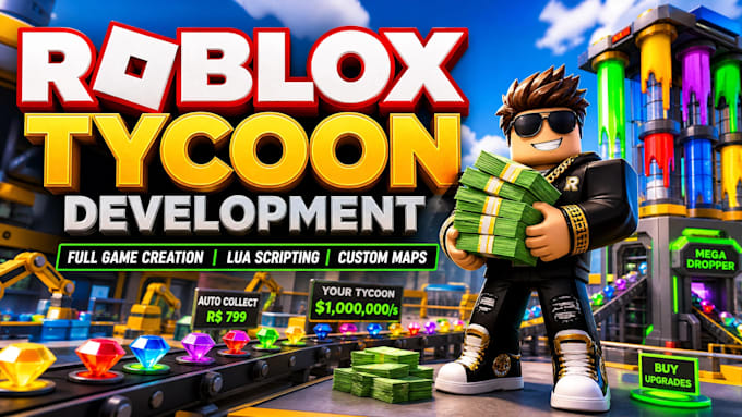create a high quality roblox tycoon or simulator game