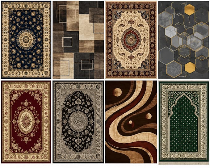 create unique carpet and rug designs