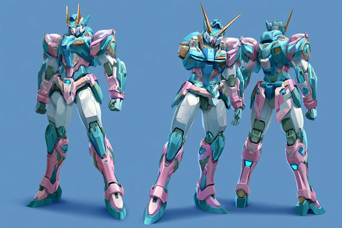 do mecha robot gundam illustration