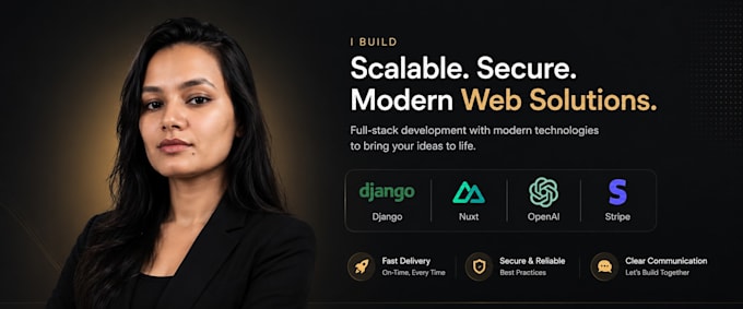 create custom software as per your requirement django nuxt open ai stripe