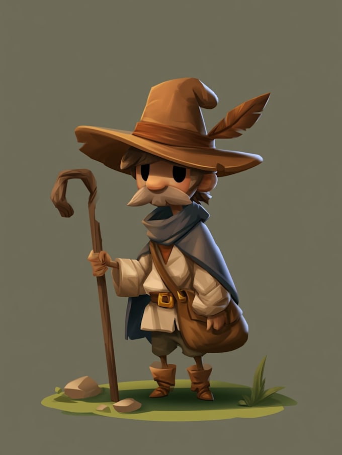 draw 2d game character or 2d game character