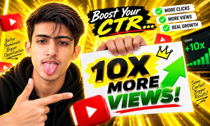 design high CTR youtube thumbnails that get more clicks