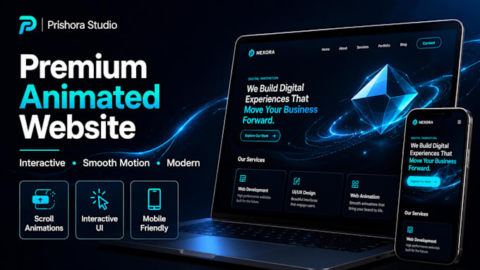 design and develop a premium animated website