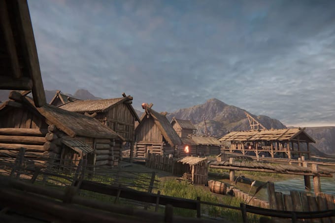design 3d game environment, game assets and level design for unity