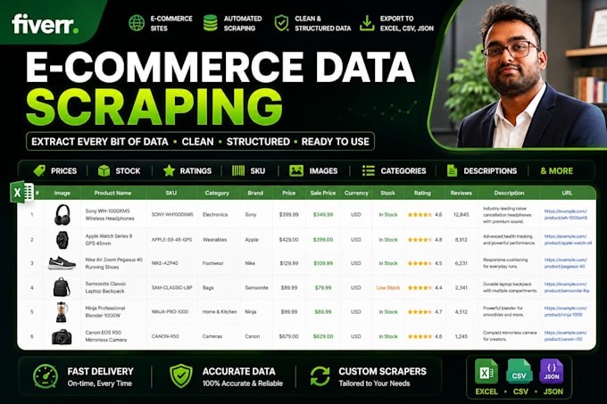 do automated scrape ecommerce product prices and competitor data