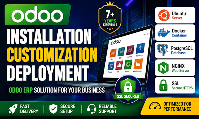 be your odoo developer for installation, customization and deployment