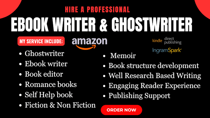 be ebook ghostwriter, ebook writer, book editor, ghost book writer