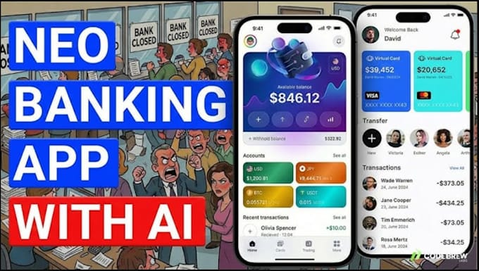 develop neobank app fintech app ai budgeting app with wallet features
