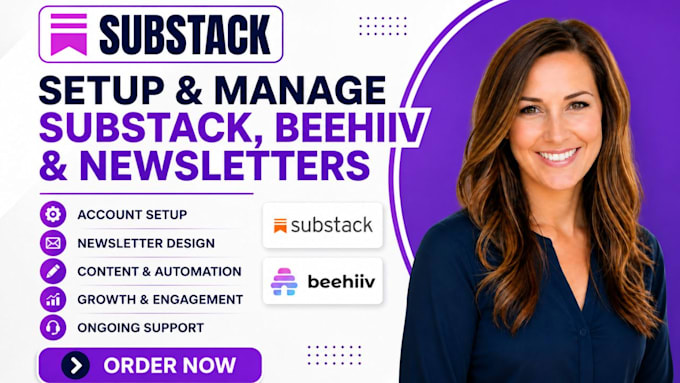 set up and manage your substack or beehiiv newsletter