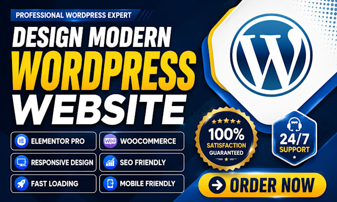 design wordpress website business website elementor pro website