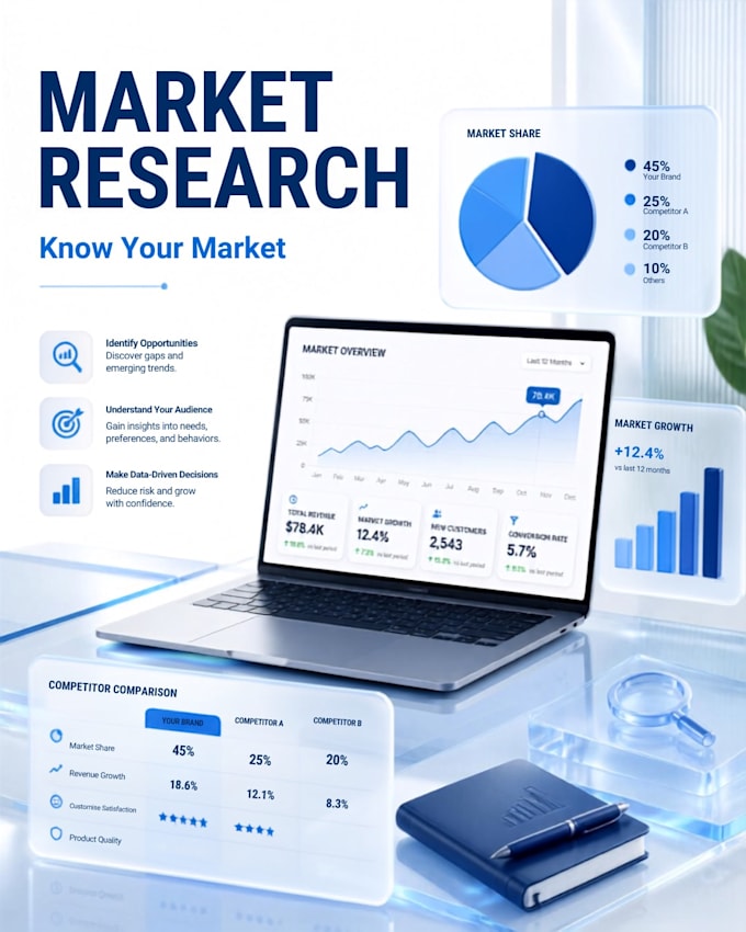 do market research and competitor analysis