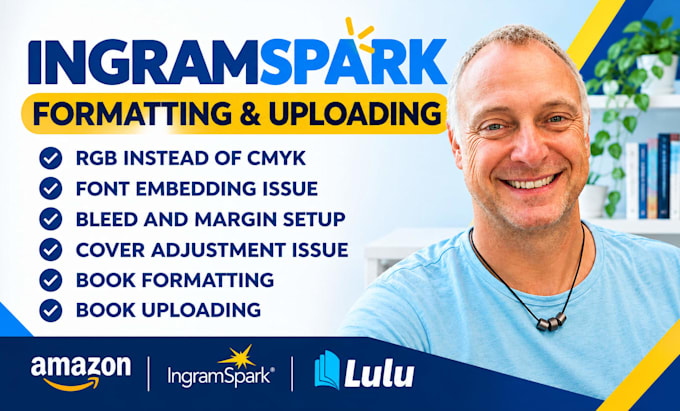 help you format and publish your book on ingramspark, amazon kdp formatting