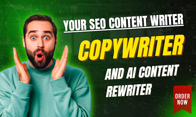 your SEO content writer, copywriter, and ai content rewriter