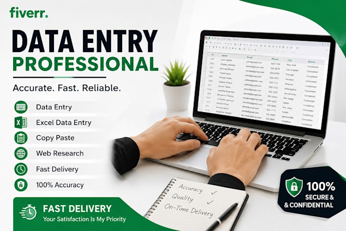 do excel data entry and google sheets data entry work
