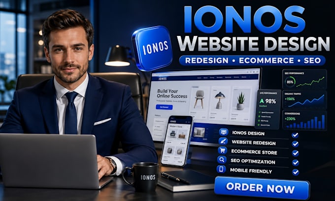 design and redesign and optimize your ionos website or ecommerce store
