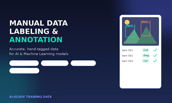 do manual data labeling and annotation for ai ml