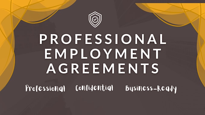 draft employment contracts, nda and freelancer agreements professionally