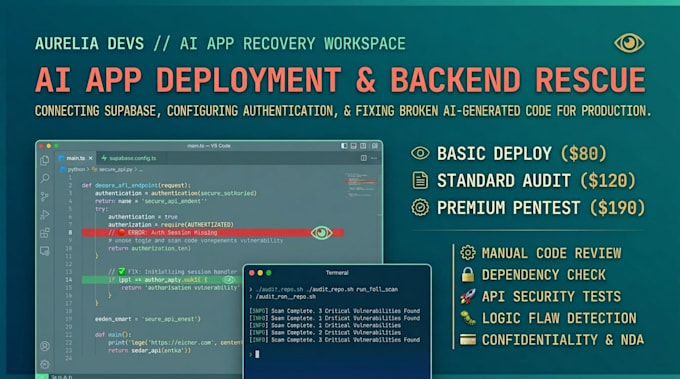 connect supabase, fix backend bugs, and deploy your ai generated web app