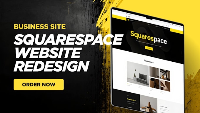 do business site squarespace website, redesign squarespace website, squarespace
