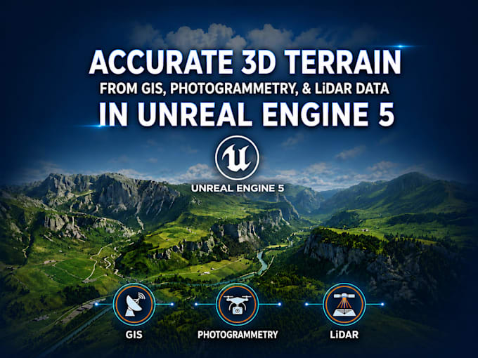 bring gis, photogrammetry and lidar data in unreal engine