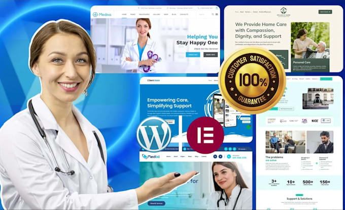 design healthcare and medical website by wordpress elementor