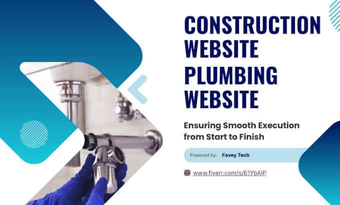 design a modern construction website plumbing website contractor website