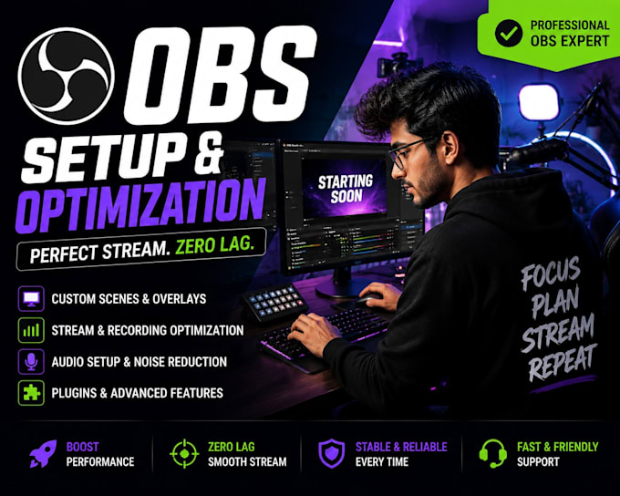 setup and optimize obs studio for professional twitch youtube streaming