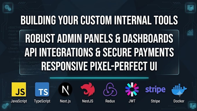 build a custom admin panel and data dashboard