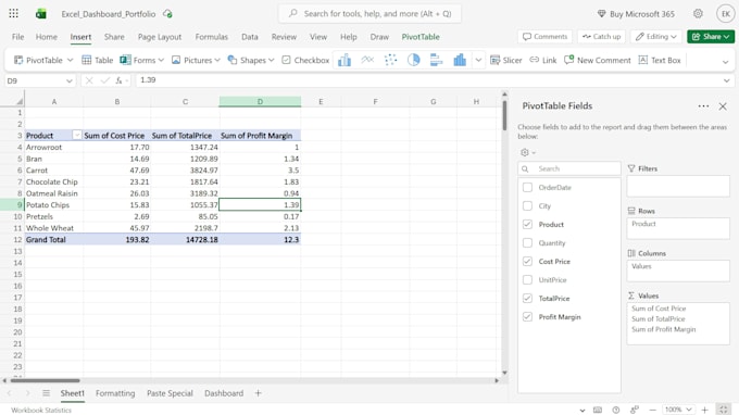 create pivot tables and pivot charts in excel