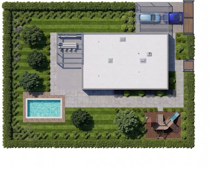 do 2d 3d landscape design, master plan, site plan, and backyard frontyard design