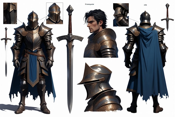 create professional character concept art for games animation and comics