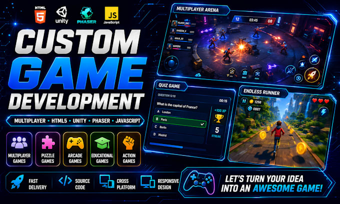 develop multiplayer browser game in HTML5 javascript and phaser
