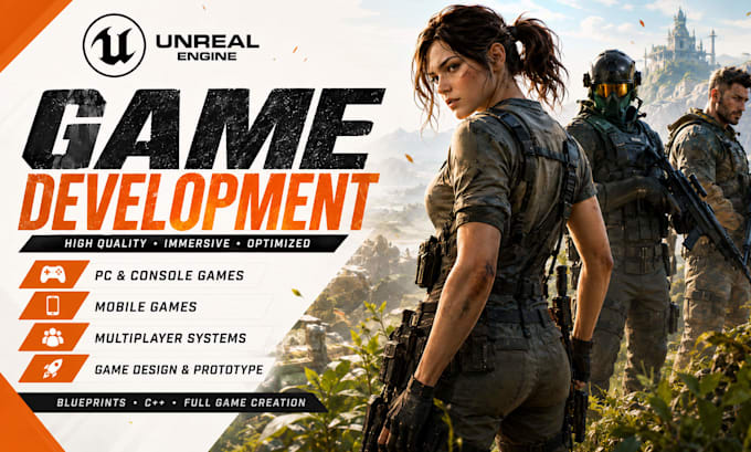 do unreal engine game development, create unreal engine game, ue5