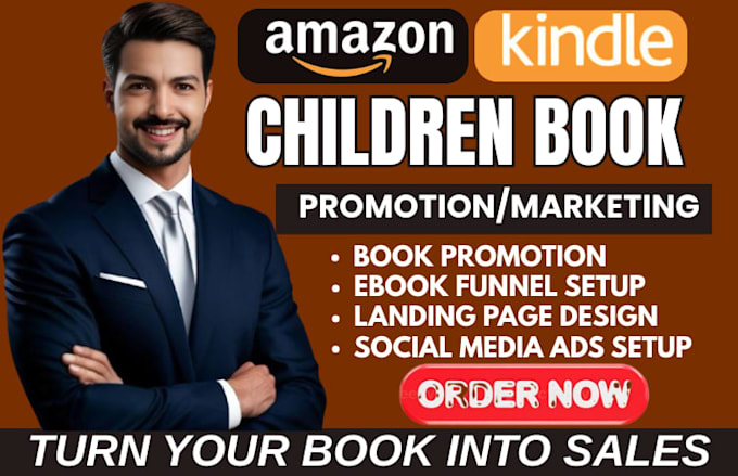 do amazon KDP children book promotion,ebook funnel,book landing page